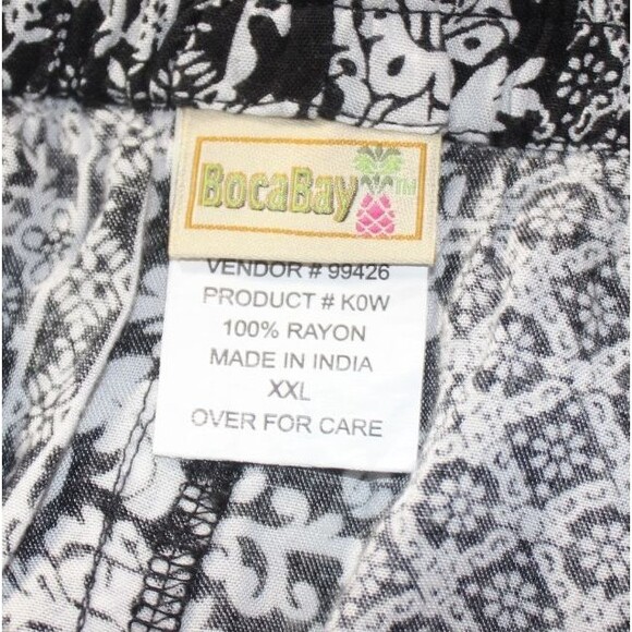 Boca Bay Pulll on Pants Shorts Black and White Pockets Size Women's XXL - Picture 4 of 4